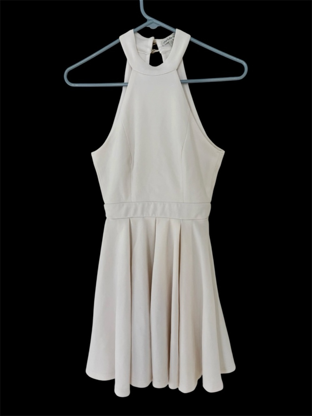 Halter neck white mini dress Charlotte Russe XS